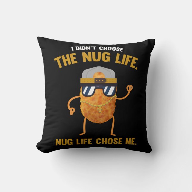 Coussin Nug Life Funny Chicken Nuggets (Recto)