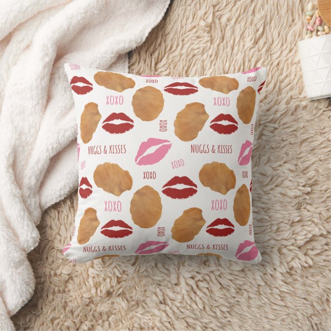 Coussin Nugs & Bisses Valentine Motif Nuggets Lièvres (Couverture)
