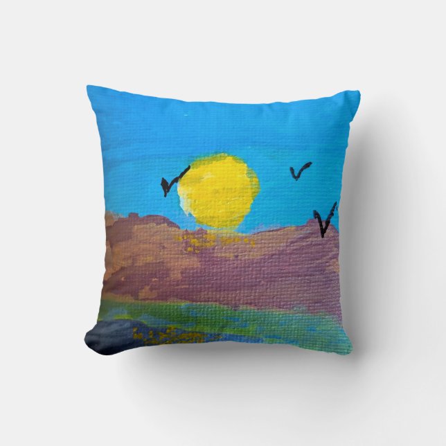 Coussin Nuit au clair de lune (Recto)