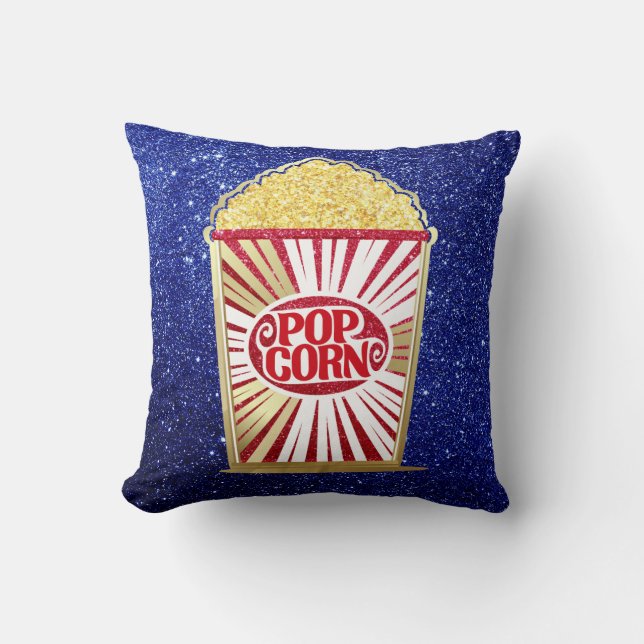 Coussin Nuit de cinéma POPCORN (Recto)