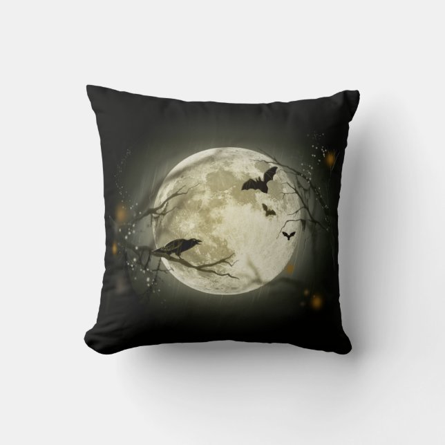 Coussin Nuit de Halloween (Recto)