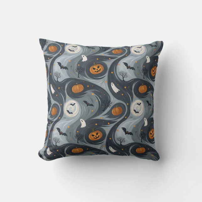 Coussin Nuit de la mort d'Halloween (Recto)