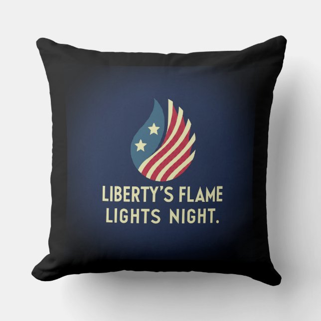 Coussin Nuit des Lumières de la Liberté (Recto)