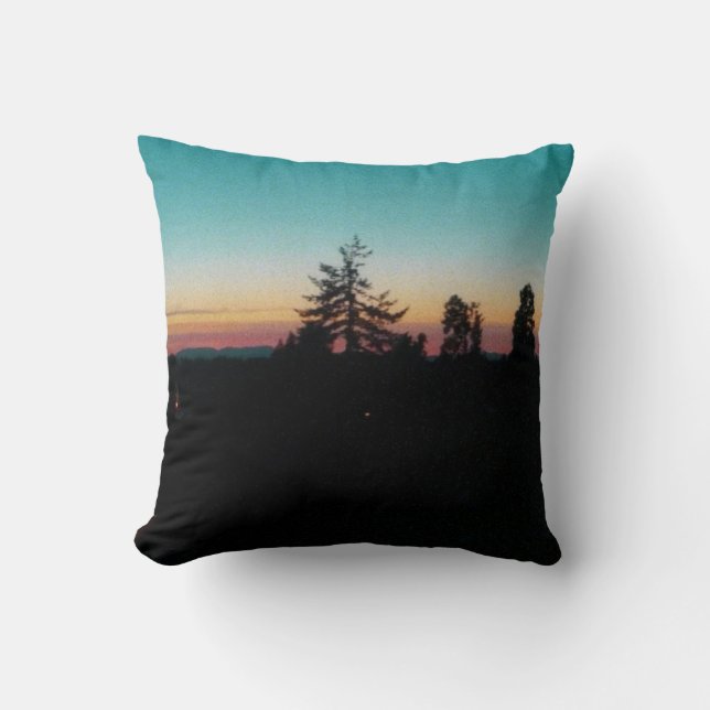Coussin Nuit d'été dans le Nord-Ouest Pacifique (Recto)