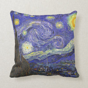Coussin Nuit étoilée au-dessus de Rhone van Gogh Lancer l'