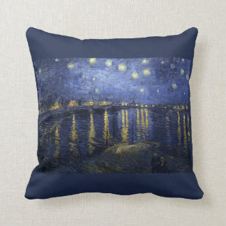 Coussin Nuit étoilée au-dessus du Rhône - le Van Gogh