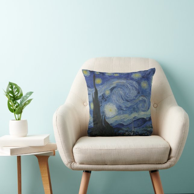 Coussin Nuit étoilée - Van Gogh  (Chaise)