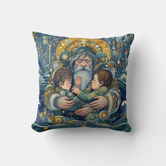 Coussin "Nuit Froide, Bras Forts" Jetez L'Oreiller (Recto)