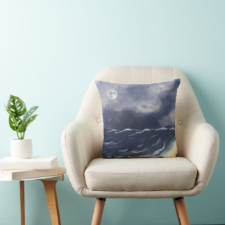 Coussin Nuit orageuse sur la mer
