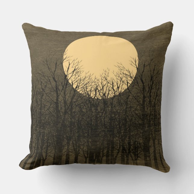 Coussin Nuit vintage Lune #5 (Recto)