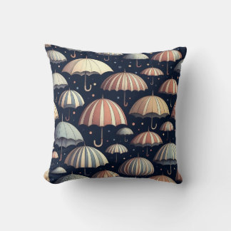 Coussin Nuits de Plage sous la Pluie