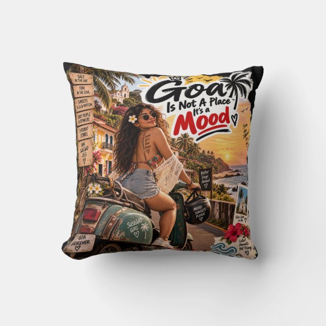 Coussin Nuits dorées – Goa (Recto)