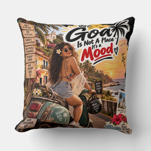 Coussin Nuits dorées – Goa (Recto)