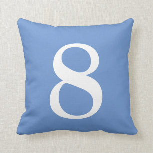 Coussin Numéro 8 Gris bleu