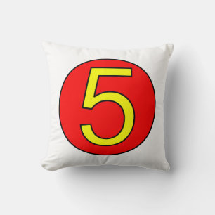 Coussin Numéro de course 5