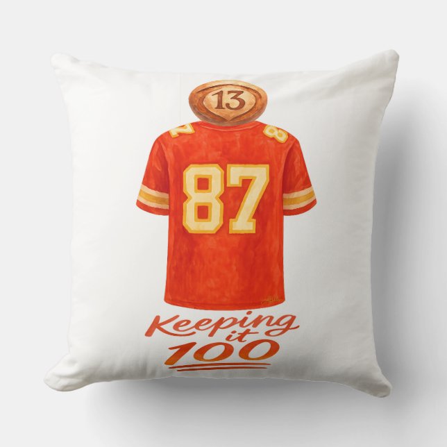 Coussin Numérologie Ça S'Additionne : Garder Le Cap 100 (Recto)