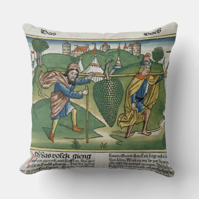 Coussin Numéros 13 23 les raisins d'Eschol, du 'Nure (Recto)