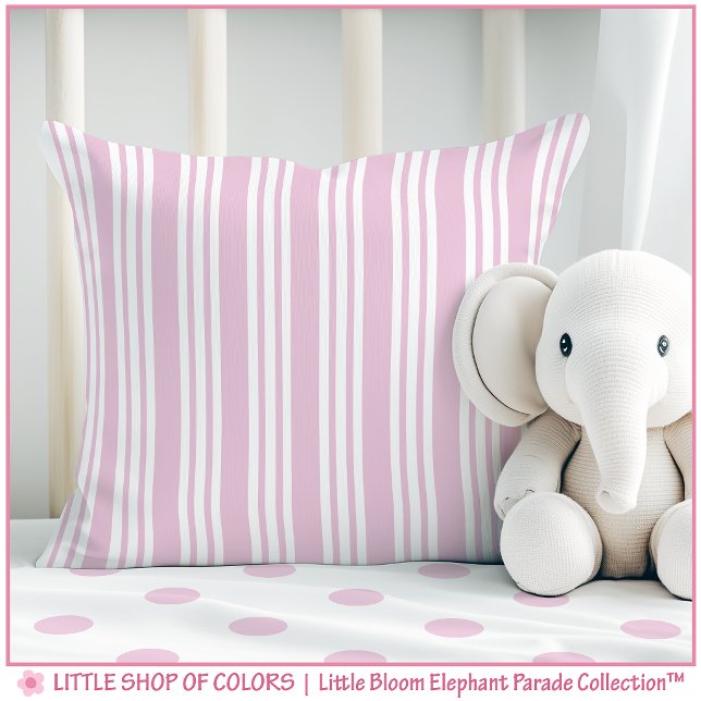 Coussin Nurserie à rayure rose (Créateur téléchargé)