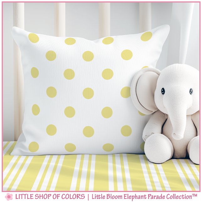 Coussin Nursery à pois jaunes (Créateur téléchargé)