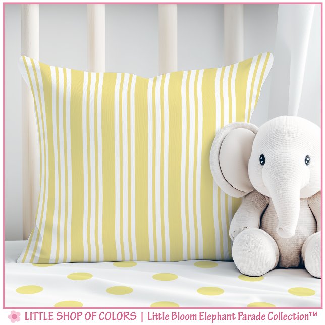 Coussin Nursery à rayure jaune (Créateur téléchargé)