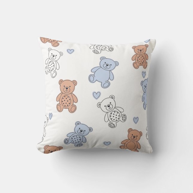 Coussin Nursery Ourson Mignon (Recto)