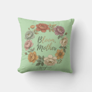 Coussin Nurture Grow Botanical Flower Wreath Pillow et Mu