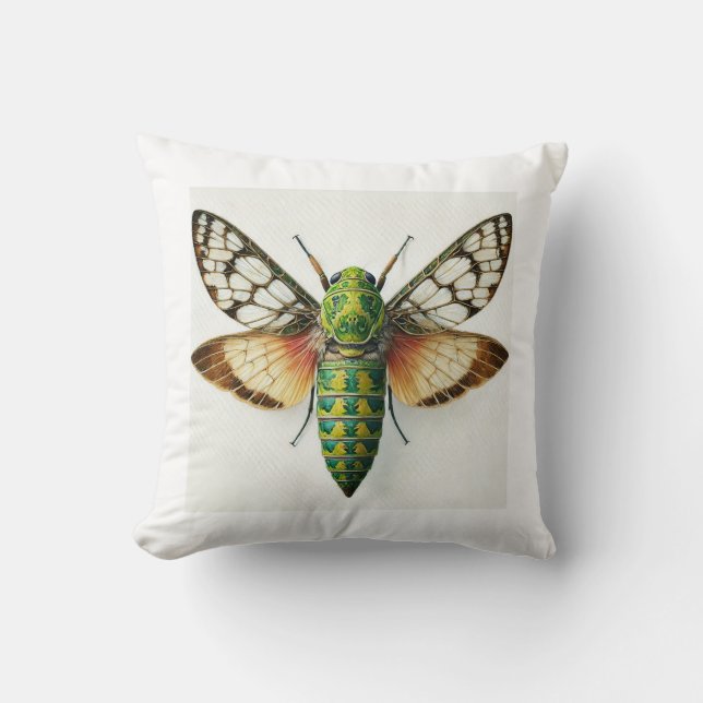 Coussin Nusalala Insect 120924IREF233 - Watercolor (Recto)