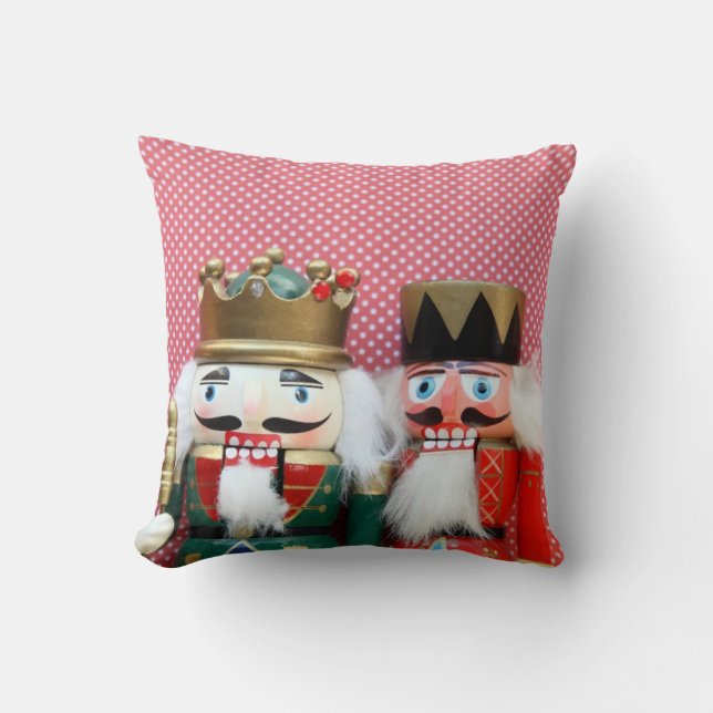 Coussin nutcrackers avec pois jettent l'oreiller (Recto)