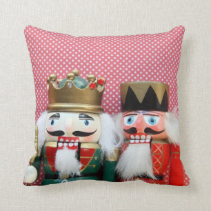 Coussin nutcrackers avec pois jettent l'oreiller