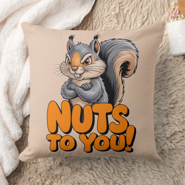 Coussin Nuts To You Squirrel (Couverture)