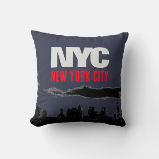 Coussin NYC New York City USA Retro Vintage Navy Blue
