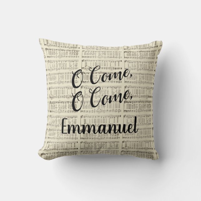 Coussin O Come, Emmanuel (Recto)