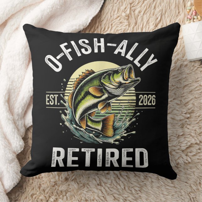 Coussin O-Fish-Ally Retraité Pêcheur 2026 Pêche (Couverture)