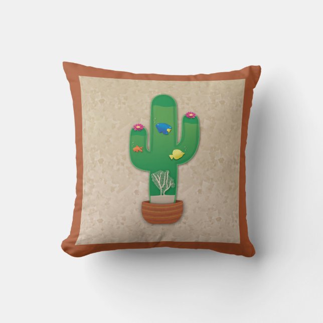 Coussin Oasis de Cactus (Recto)