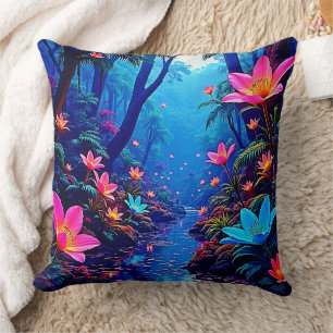 Coussin Oasis de la jungle éthérée