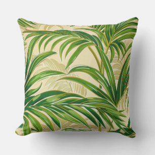 Coussin Oasis tropicale luxuriante de palmiers