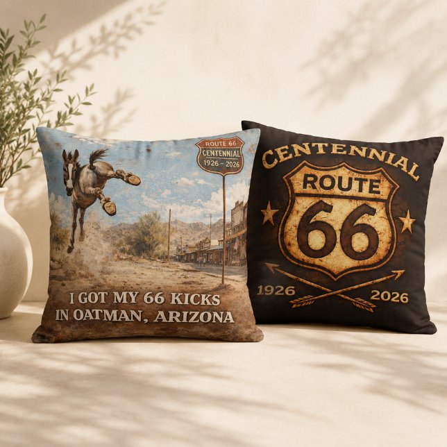 Coussin Oatman Arizona Âne Sauvage Accent Décor (Créateur téléchargé)