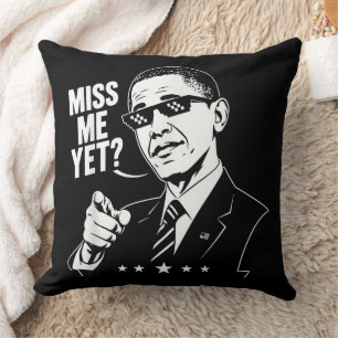 Coussin Obama 2028 Me Manquez Encore Président 44 Drôle