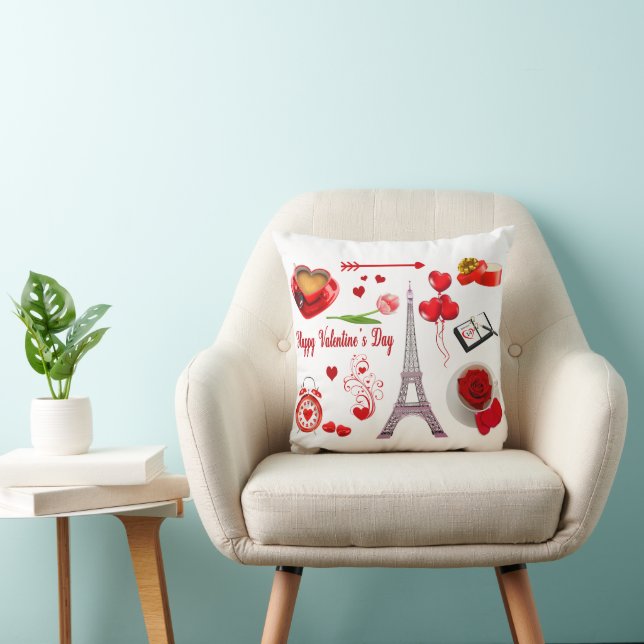 Coussin Objet Souvenir Iconique Romantique de la Saint-Val (Chaise)