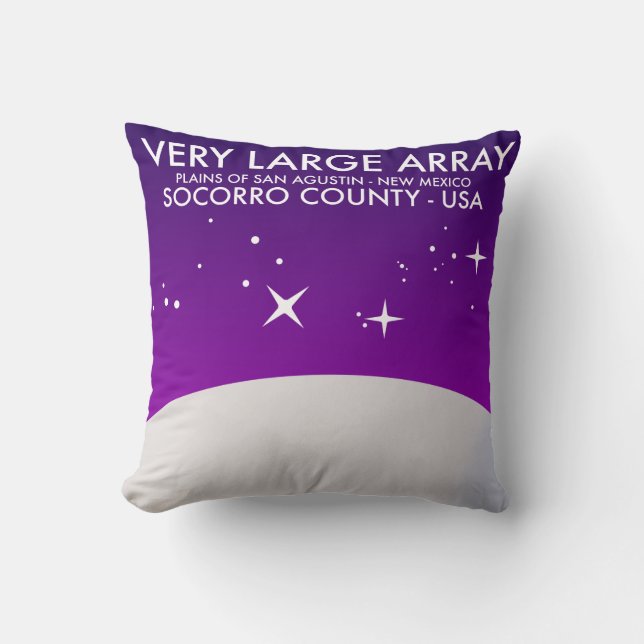 Coussin Observatoire spatial Very Large Array art spatial. (Recto)