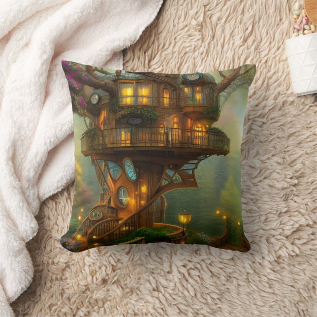 Coussin Observatoire Steampunk Treehouse (Couverture)