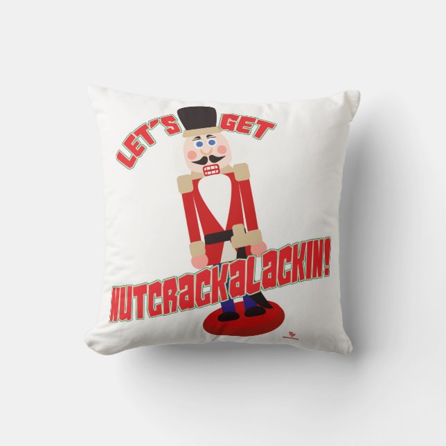 Coussin Obtenez Nutcrackalackin Nutcracker Holiday Cartoon (Recto)
