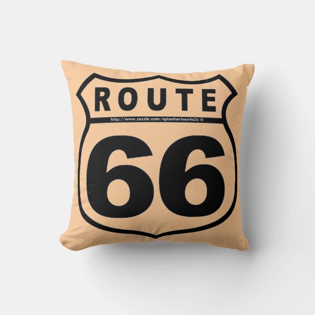 Coussin "Obtenez vos éruptions @ droite 66 ! " (Recto)