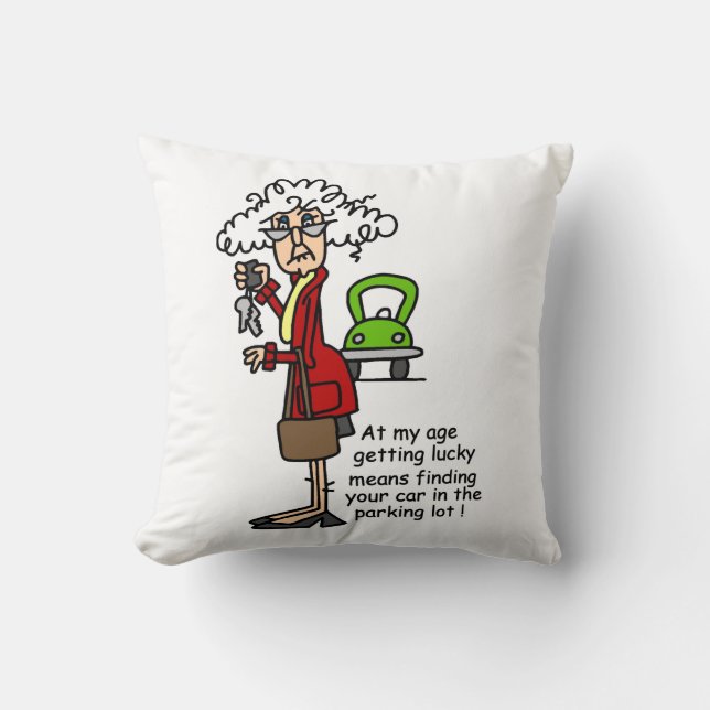 Coussin Obtenir un Humour chanceux (Recto)