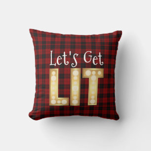 Coussin Obtenons LT Buffalo Plaid Moderne Personnalisé