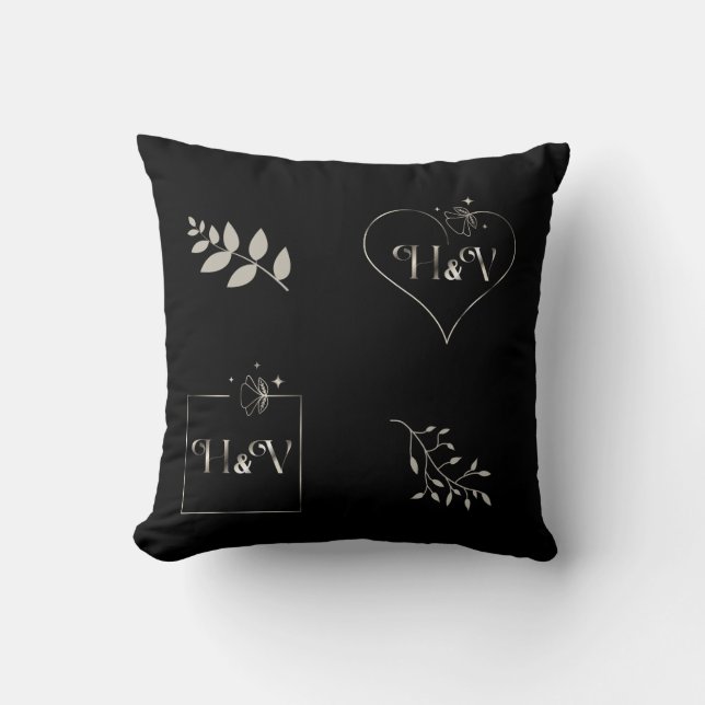 Coussin Occasion spéciale Cadeaux Monogrammes (Recto)