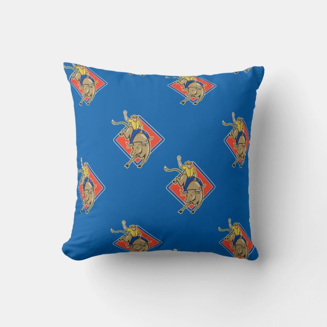 Coussin occidental Bull Rider (Recto)