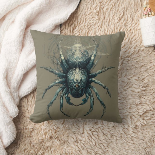 Coussin Occult Spider Mystic Geometry Dark Art (Couverture)