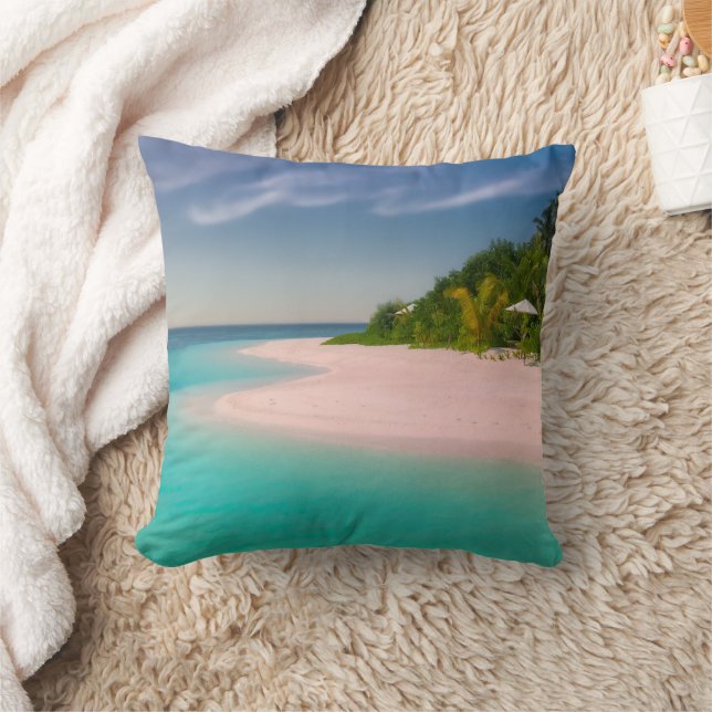 Coussin Océan aigue-marine Plage tropicale Scénique (Couverture)