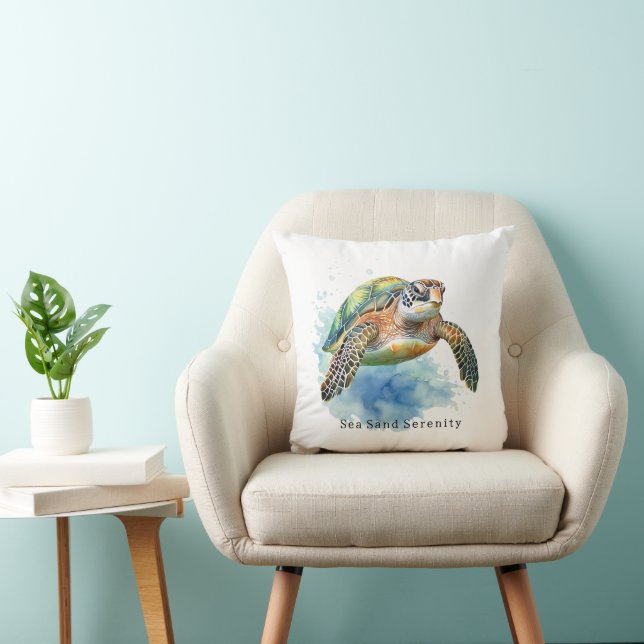 Coussin Ocean Beach Sea Turtles (Chaise)